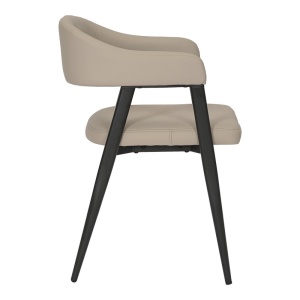 Scaun cu brate Sezan Gri deschis 56x55x78 cm - Img 4
