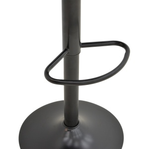Scaun de bar ajustabil Boronez Negru 47x49x112 cm - Img 8