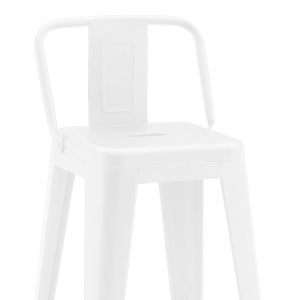 Scaun de bar ajustabil Utopia Alb 42x42x86 cm - Img 3