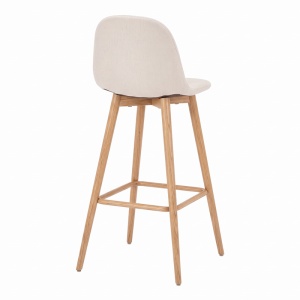 Scaun de bar Bella, Natural, 41.5x49x108 cm - Img 2