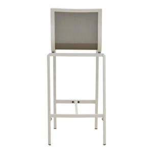 Scaun de bar de gradina, Melina, Gri, 45x49x115 cm - Img 6