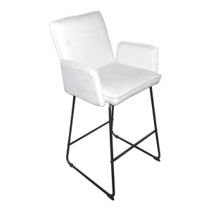 Scaun de bar Essential Alb 57x64.5x107 cm