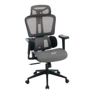 Scaun de birou, ErgoFlow, Negru, 73x64x135 cm