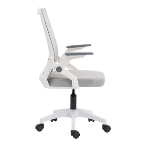 Scaun de birou, Penza, Alb, 58x48x102 cm - Img 4