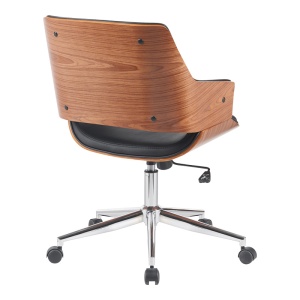 Scaun de birou Setulo Negru 53x61x89 cm - Img 2