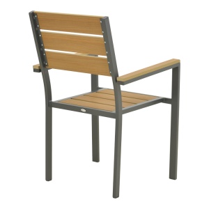 Scaun de gradina stivuibil, Breze, Antracit, 60x57.5x88 cm - Img 3