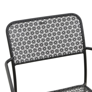 Scaun de gradina Stivuibil, Federal, Negru, 58x57x81.5 cm - Img 7