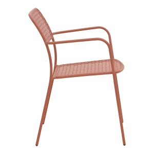 Scaun de gradina Stivuibil, Federal, Terracotta, 58x57x81.5 cm - Img 4