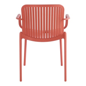 Scaun de gradina Stivuibil, Teragi, Terracotta, 57x59x82 cm - Img 6