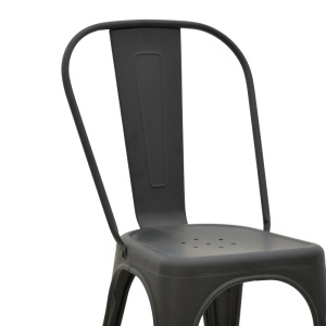 Scaun de grădină Utopia Negru 44x44x85 cm - Img 5
