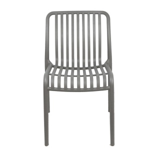 Scaun de gradina Zoi plastic PP nuanta antracit 42x58x79 cm - Img 4