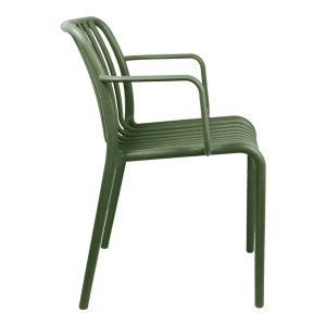 Scaun de gradina, Zoi, Verde inchis, 55.5x57.5x79 cm - Img 4