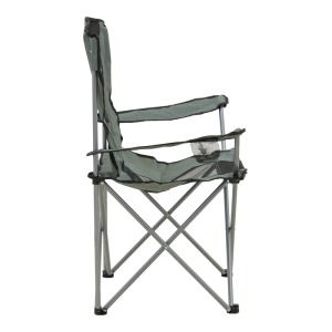Scaun de plaja Camping, Pesca, Gri, 55x55x95 cm - Img 3