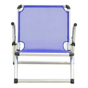 Scaun de plaja, Plazo, Albastru, 70x55x59 cm - Img 4