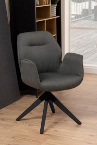 Scaun dining Aura V2, Gri, 91x60.5x58.5 cm
