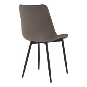 Scaun dining Berne, Gri inchis, 57x53x87 cm - Img 2