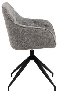 Scaun dining Brooke, Gri, 82x57x54.5 cm - Img 5