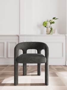 Scaun dining Cole, Gri, 76x58x55 cm