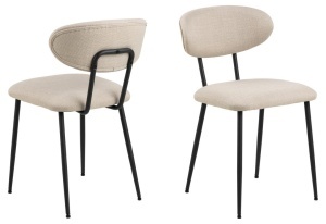 Scaun dining Denise, Bej, 78.5x43.5x53 cm - Img 3