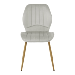 Scaun dining Jelour V2, Gri, 54.5x55x84.5 cm - Img 4
