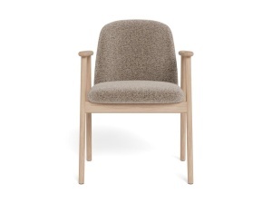 Scaun dining Leo, Alb, 80.5x55.5x57 cm - Img 3
