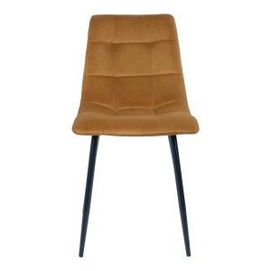 Scaun dining Middelfart, Galben mustar, 55x44x86 cm - Img 4