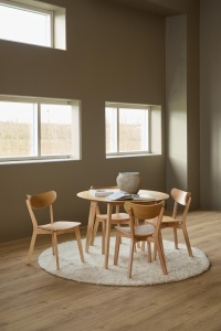 Scaun dining Roxby, Natural, 79.5x45x55 cm - Img 3