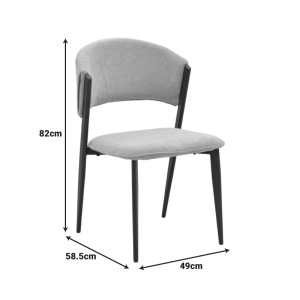 Scaun Dolez Pako Antracit 49x58.5x82 cm - Img 8