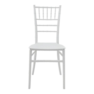 Scaun evenimente, Tiffany I, Alb, 38.5x46.5x87 cm - Img 5