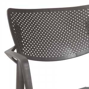 Scaun exterior Frontline plastic culoare antracit - Img 2
