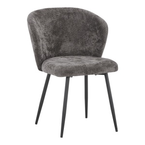 Scaun Karg antracit cu picioare din metal negru 57x62x80 cm