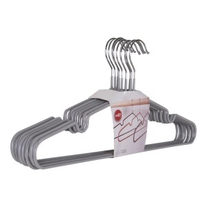 Set 10 piese Umerase metalice Massa, Gri, 4x41x18 cm