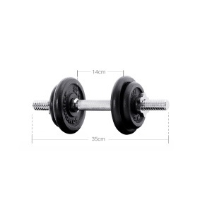 Set 2 buc. Gantere 2x15 kg Songmics Negru 35x16x16 cm - Img 6