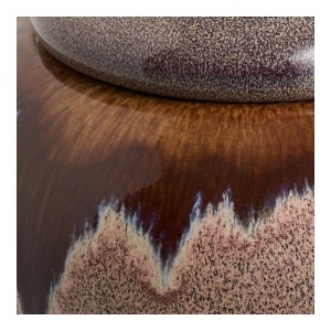 Set 2 piese Borcane decorative, Maro, 15.3x15.3x8.5 cm - Img 2
