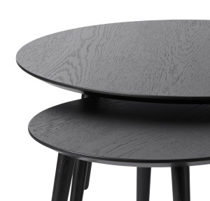 Set 2 piese Mese ADDA, Negru, 88-58x45-41x88-58 cm - Img 3