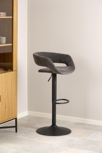 Set 2 piese Scaune de bar Grace, Gri, 101x54.5x48.5 cm