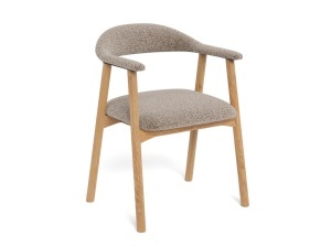 Set 2 piese Scaune dining Addi, Bej, 75.5x56x54 cm - Img 4