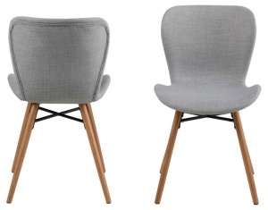 Set 2 piese Scaune dining Batilda -A1, Gri, 82.5x47x53 cm - Img 6