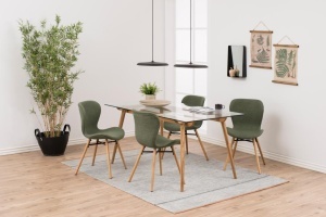 Set 2 piese Scaune dining Batilda -A1, Verde, 82.5x47x53 cm
