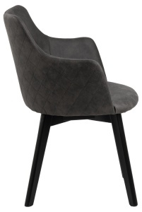 Set 2 piese Scaune dining Bella, Gri, 80x62x59 cm - Img 6