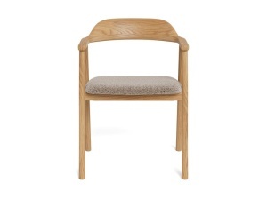 Set 2 piese Scaune dining Nixon, Bej, 76.5x54x50.9 cm - Img 3