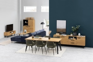 Set 2 piese Scaune dining Ranja, Verde, 79x56x59.5 cm - Img 2