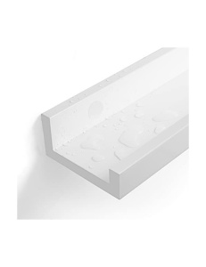 Set 2 rafturi suspendate, Songmics, LWS60WT, Alb, 60 x 10 cm - Img 6