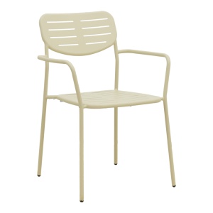 Set 3 piese masa si scaune gradina, Deraby, Bej, 70x70x73 cm - Img 5