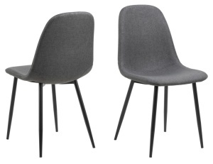 Set 4 piese Scaune dining Celia V1, Gri, 86x44x54 cm - Img 8