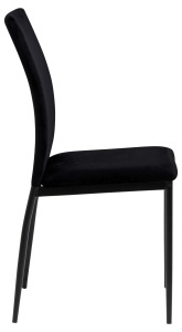 Set 4 piese Scaune dining Demina, Negru, 92x43.5x53 cm - Img 4