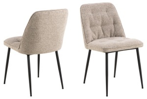 Set 5 piese Masa dining si Scaune Wicklow V1, Maro, 75x140x80 cm - Img 4