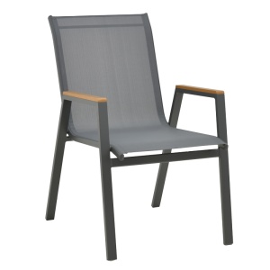 Set 7 buc masă și scaune de grădină Azelie-Kliton Gri 77x55x94 cm - Img 6