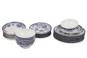 Set farfurii servire, 24 bucati Cerulean Waves Albastru 27x27x2 cm - Img 9