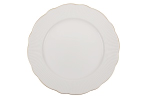 Set farfurii servire, 24 bucati Luccevana Blue Alb 22x22x2 cm - Img 8